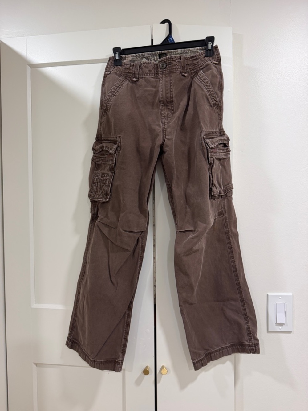 Arizona Jean Company Brown Cargo Straight Leg Pants